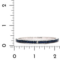 18K White Gold Sapphire Stretch Bracelet, Long's Jewelers