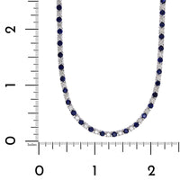 18K White Gold Sapphire and Diamond Necklace, Longs Jewelers