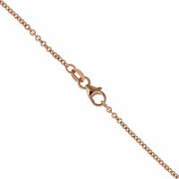 20K Rose Gold Oval Padparadscha Sapphire Diamond Pendant, 20k rose and 18k yellow gold, Long's Jewelers