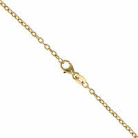 18K Yellow Gold Bezel Set Pink Sapphire Disc Pendant, 18k yellow gold, Long's Jewelers