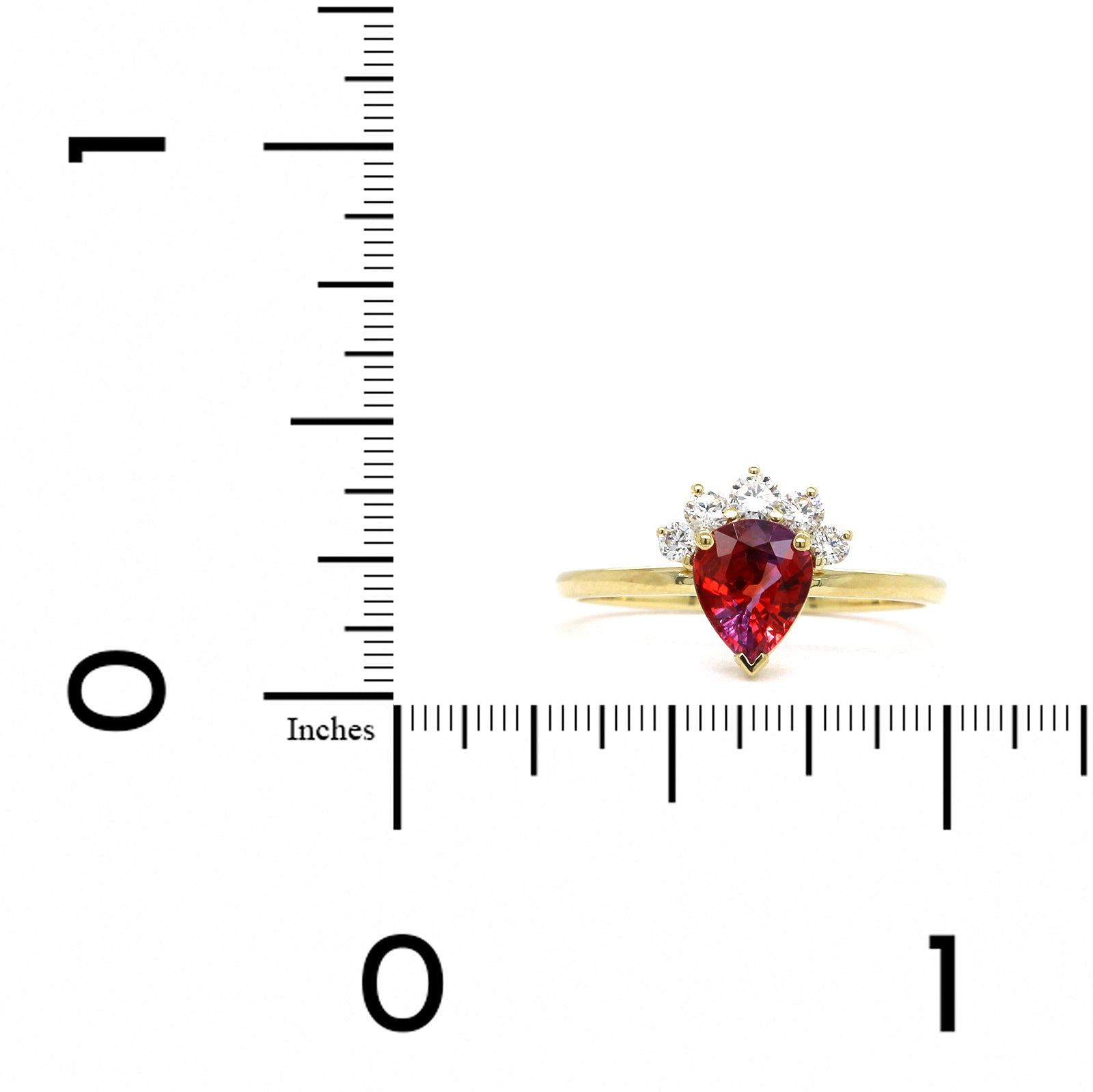 18K Yellow Gold Pink Purple Sapphire Diamond Ring