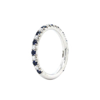 Platinum Sapphire and Diamond Band