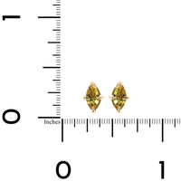 14K Yellow Gold Yellow Sapphire Stud Earrings