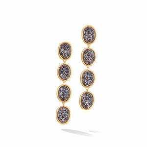 Marco Bicego Lunaria 18K Yellow Gold Sapphire Drop Earrings