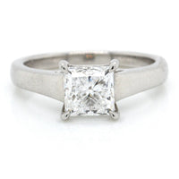 Platinum Princess Cut Engagement Ring