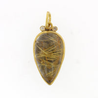 24K Yellow Gold and Sterling Silver Divinity Charm