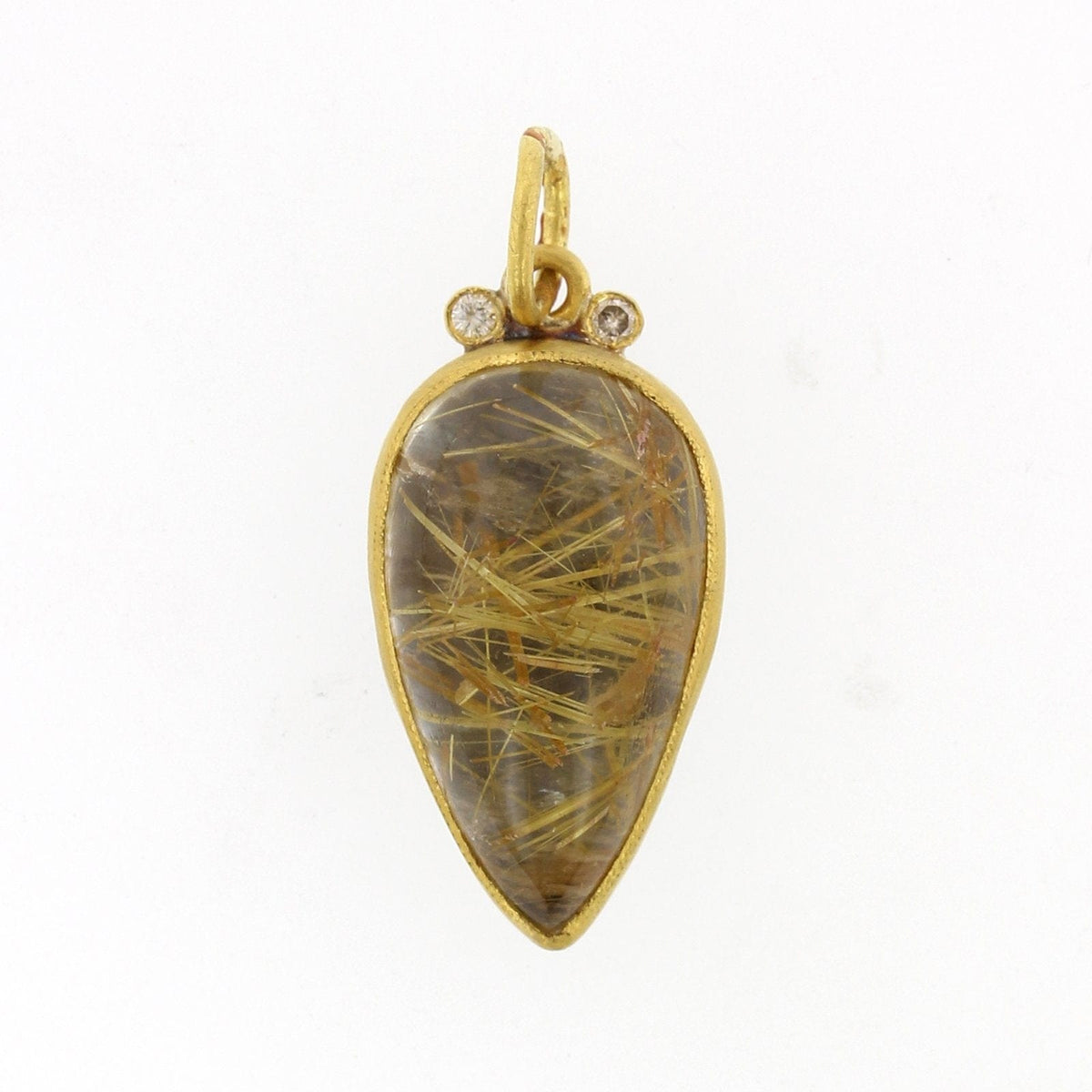 24K Yellow Gold and Sterling Silver Divinity Charm