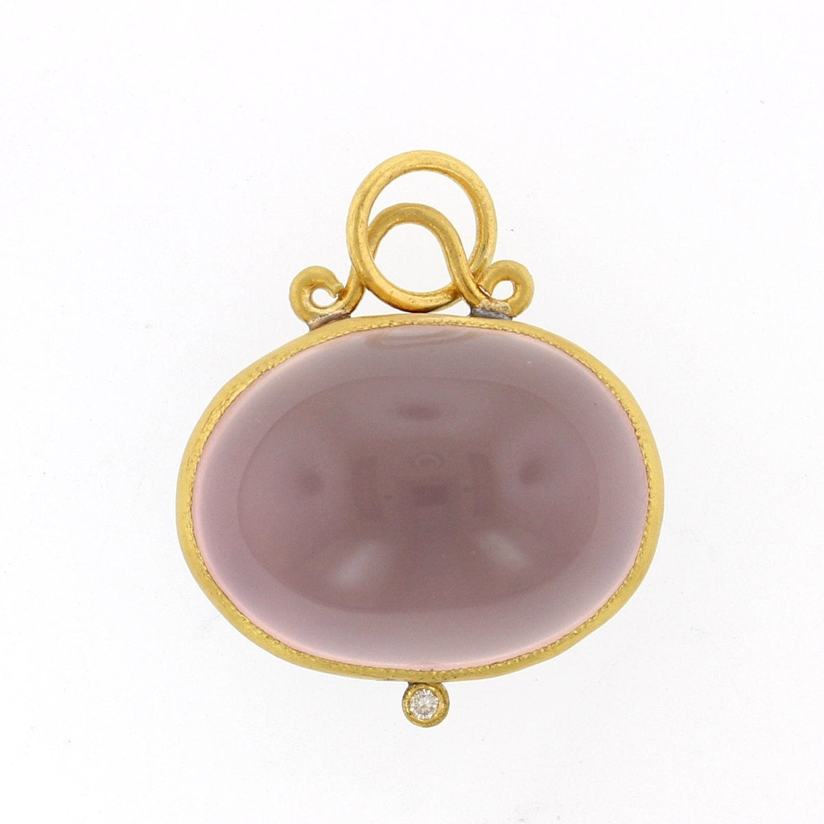 24K Yellow Gold and Sterling Silver Universal Love Charm