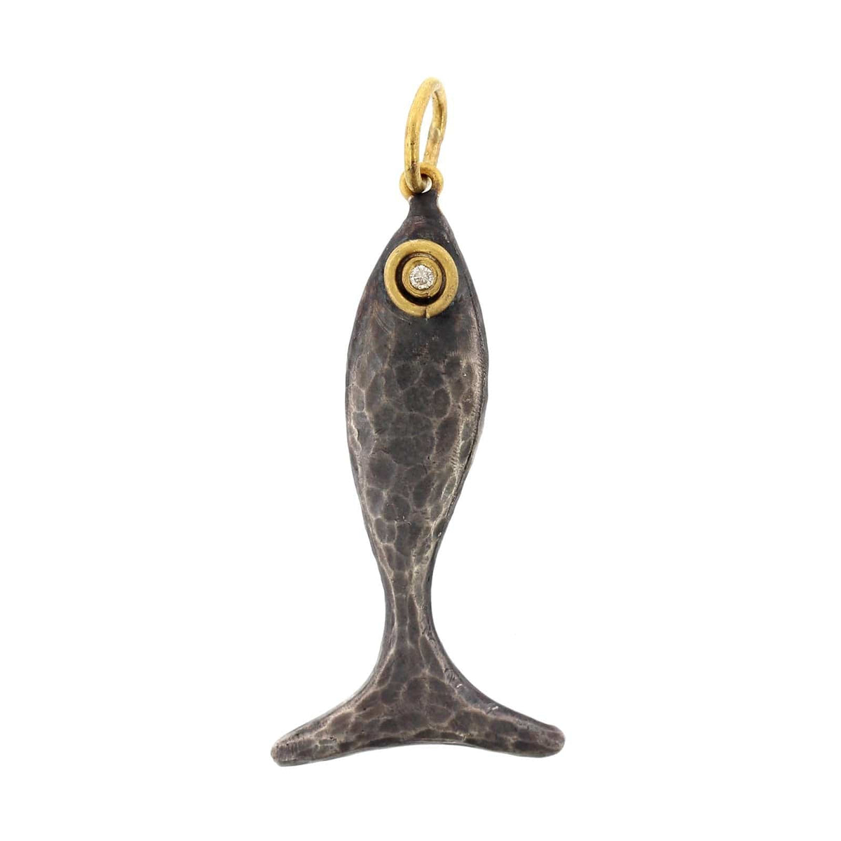 24K Yellow Gold and Sterling Silver Abundance Charm