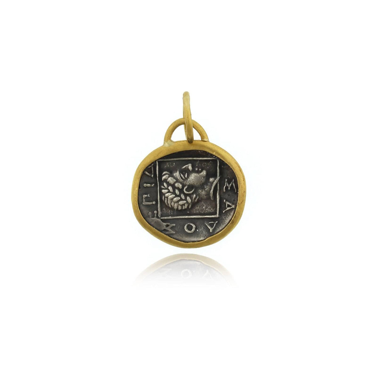 Sterling Silver and 24K Yellow Gold Pegasus Charm