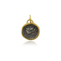 Sterling Silver and 24K Yellow Gold Pegasus Charm