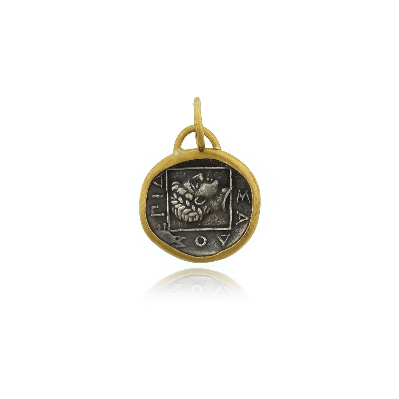Sterling Silver and 24K Yellow Gold Pegasus Charm