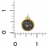 Sterling Silver and 24K Yellow Gold Pegasus Charm