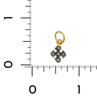 Sterling Silver and 24K Yellow Gold Hope Diamond Charm