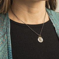 Sterling Silver and 24K Yellow Gold Queen Bee Diamond Charm