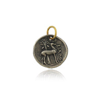 Sterling Silver and 24K Yellow Gold Queen Bee Diamond Charm
