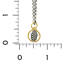 Sterling Silver and 24K Yellow Gold Hamsa with Diamond Charm