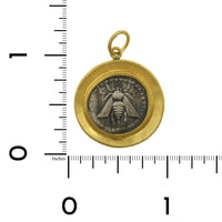 Sterling Silver and 24K Yellow Gold Queen Bee Charm
