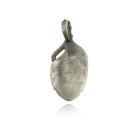 Sterling Silver and 24K Yellow Gold Feather Diamond Charm