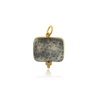Sterling Silver and 24K Yellow Gold Butterfly with Diamond Charm