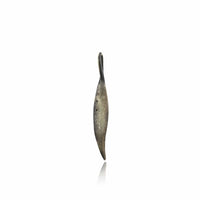 Sterling Silver and 24K Yellow Gold Charm with Diamond