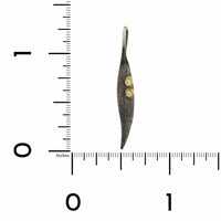 Sterling Silver and 24K Yellow Gold Charm with Diamond