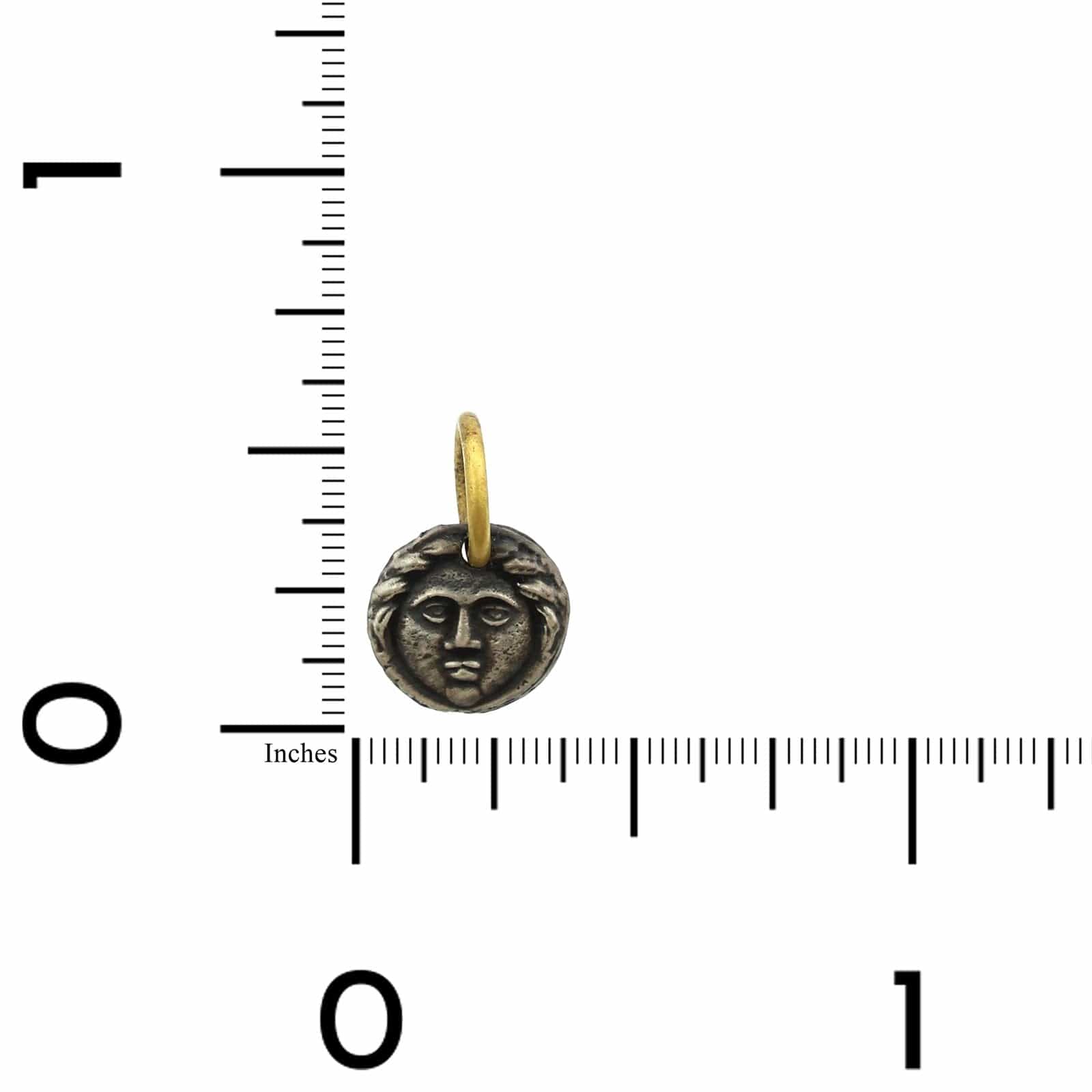 Sterling Silver and 24K Yellow Gold Helios Pendant