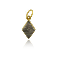 Sterling Silver and 24K Yellow Gold Diamond Charm