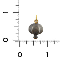 Sterling Silver and 24K Yellow Gold Diamond Charm