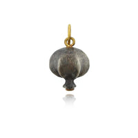 Sterling Silver and 24K Yellow Gold Diamond Charm