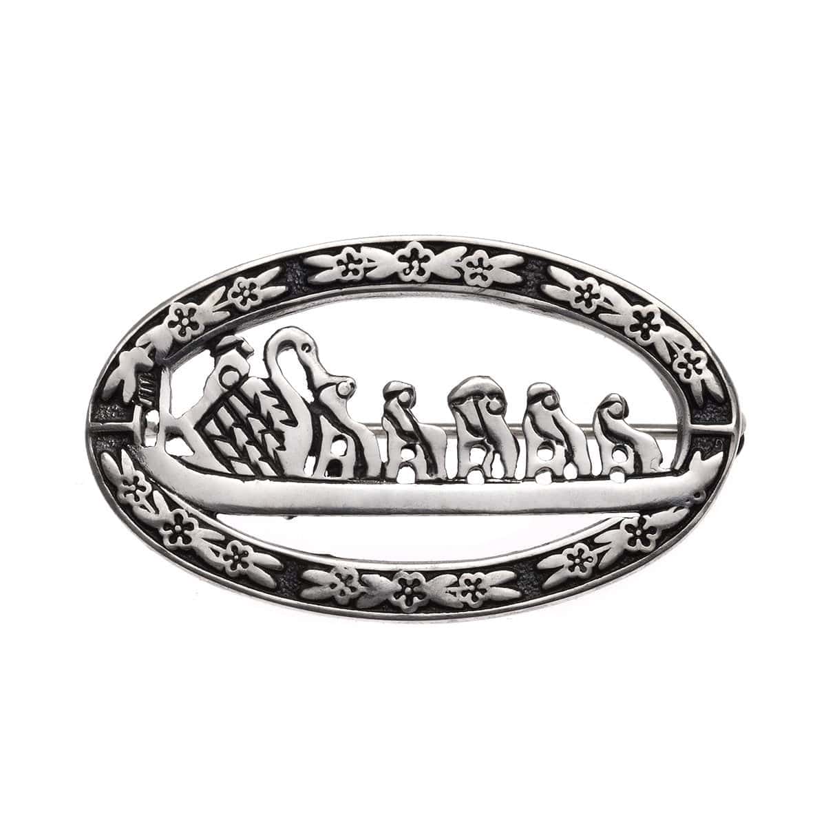 Sterling Silver Swanboat Pin