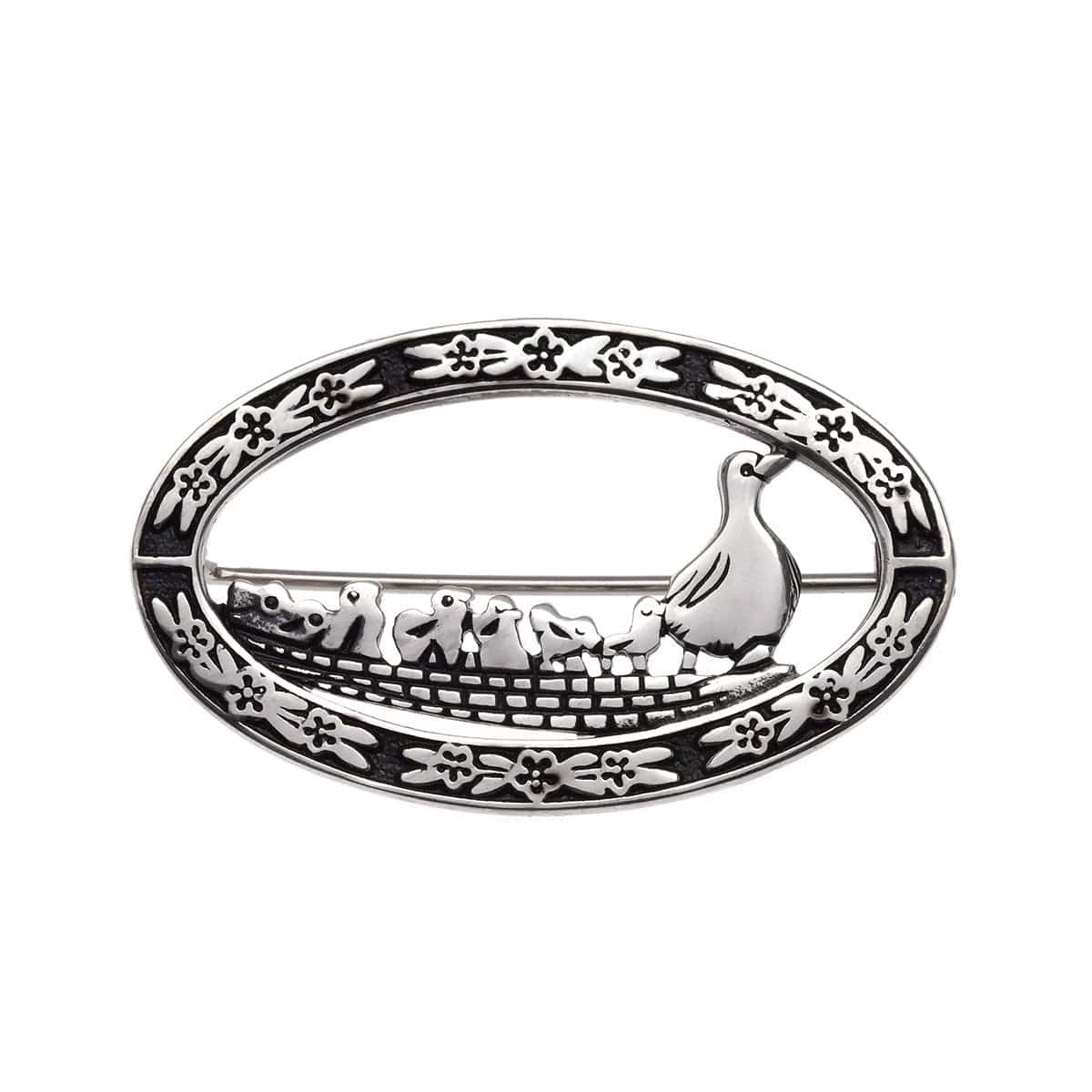 Sterling Silver Small Duckling Pin
