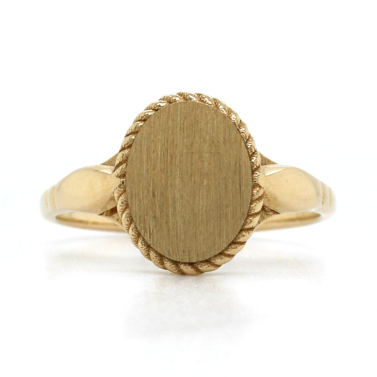 14K Yellow Gold Children's Signet Ring