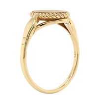 14K Yellow Gold Children's Signet Ring