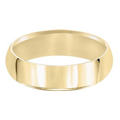 18K Yellow Gold Comfort Fit Band, Long's Jewelers
