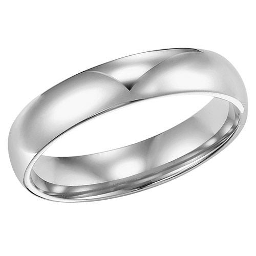 14K White Gold Comfort Fit Band 4mm