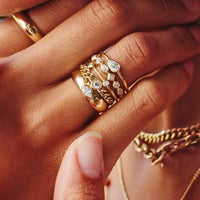 14K Yellow Gold Diamond Ring
