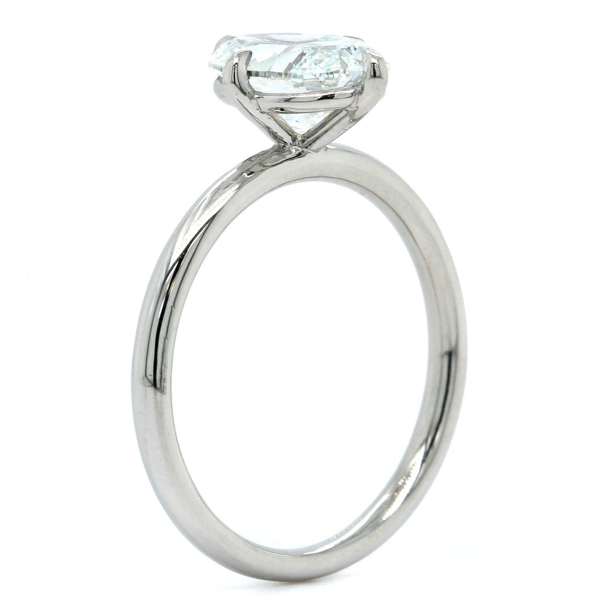 Platinum Oval Diamond Solitaire Engagement Ring, Platinum, Long's Jewelers