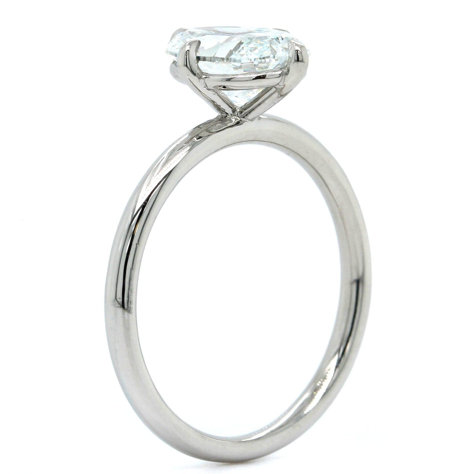 Platinum Oval Diamond Solitaire Engagement Ring, Platinum, Long's Jewelers