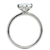 Platinum Oval Diamond Solitaire Engagement Ring, Platinum, Long's Jewelers