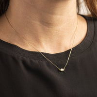 14K Yellow Gold Green Sapphire Pendant