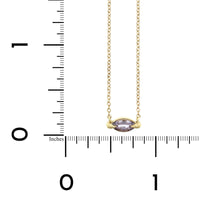 14K Yellow Gold Lavender Sapphire Pendant