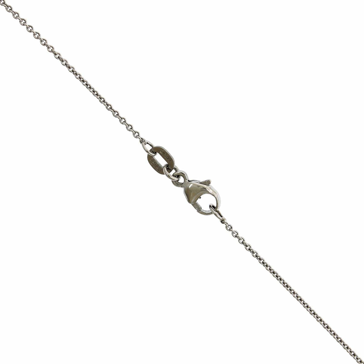 Platinum Round Sapphire Solitaire Pendant