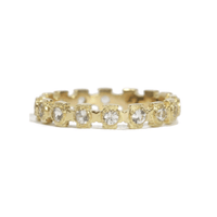 Armenta 18K Yellow Gold Stackable Diamond Band