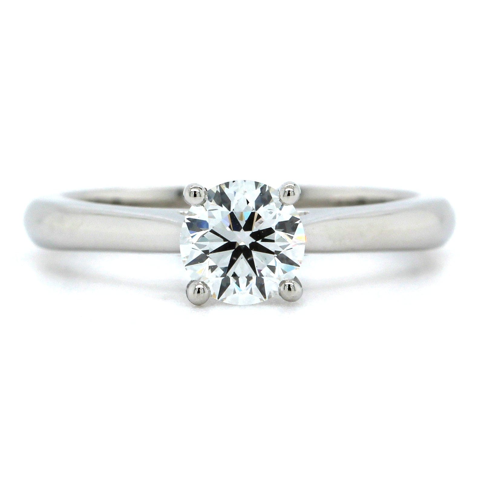 Platinum Round Diamond Solitaire Engagement Ring, Platinum, Long's Jewelers