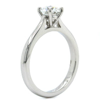 Platinum Round Diamond Solitaire Engagement Ring, Platinum, Long's Jewelers