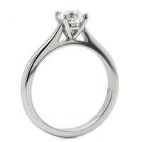 Platinum Round Diamond Solitaire Engagement Ring, Platinum, Long's Jewelers