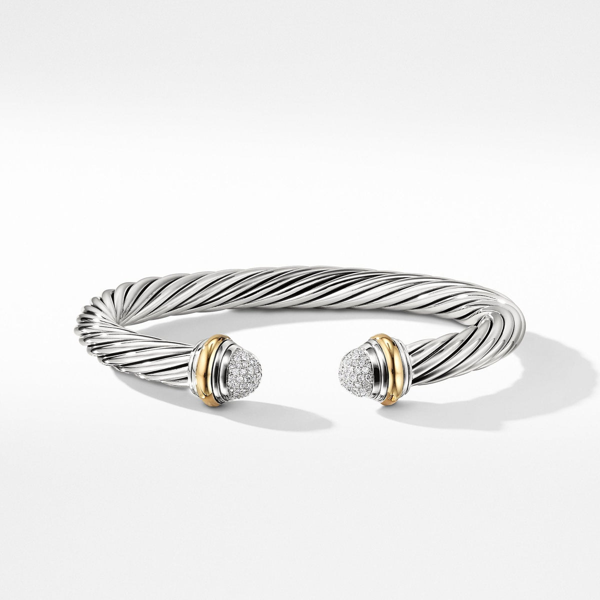 Cable Classics Collection® Bracelet with Diamonds and 18K Gold