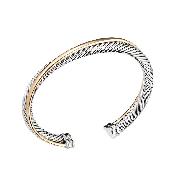 Crossover Cuff with Gold