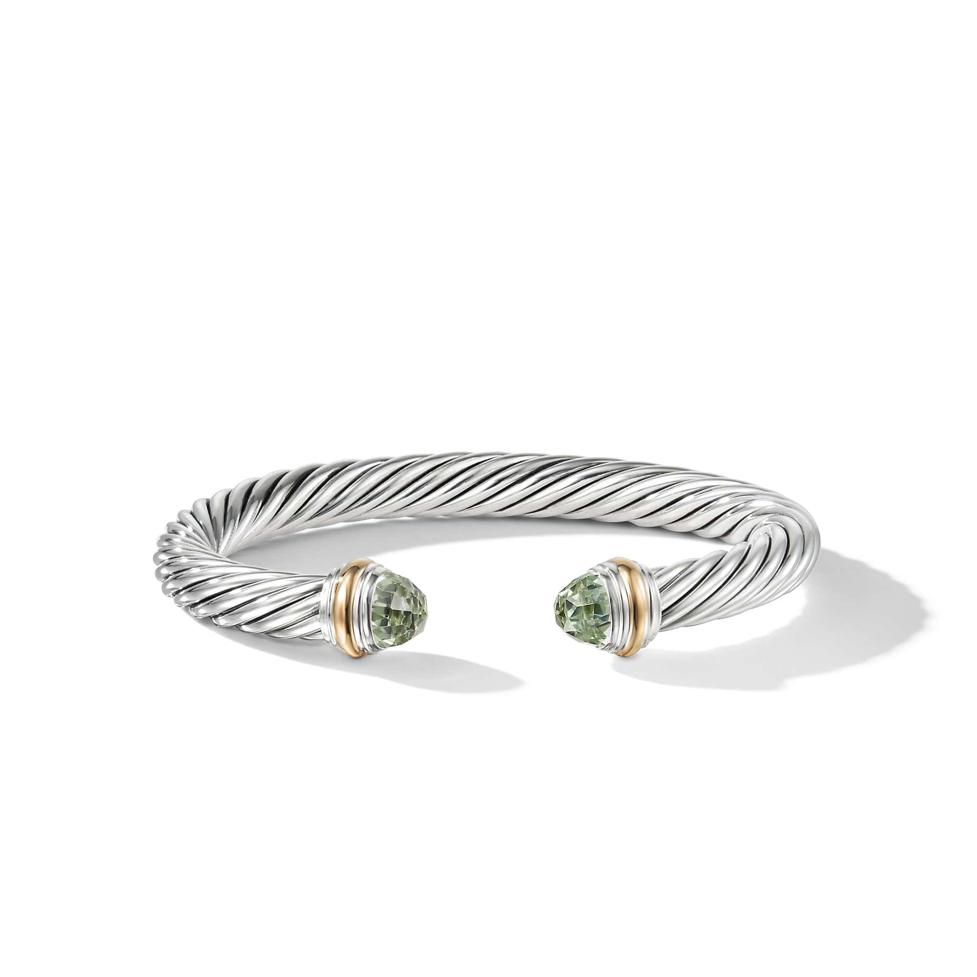Cable Classics Collection® Bracelet with Prasiolite and 14K Gold, Long's Jewelers